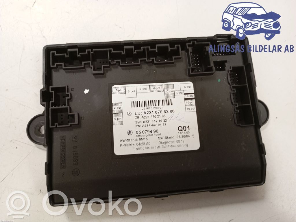 Unité de commande module de porte   A2218706286,A2218706286