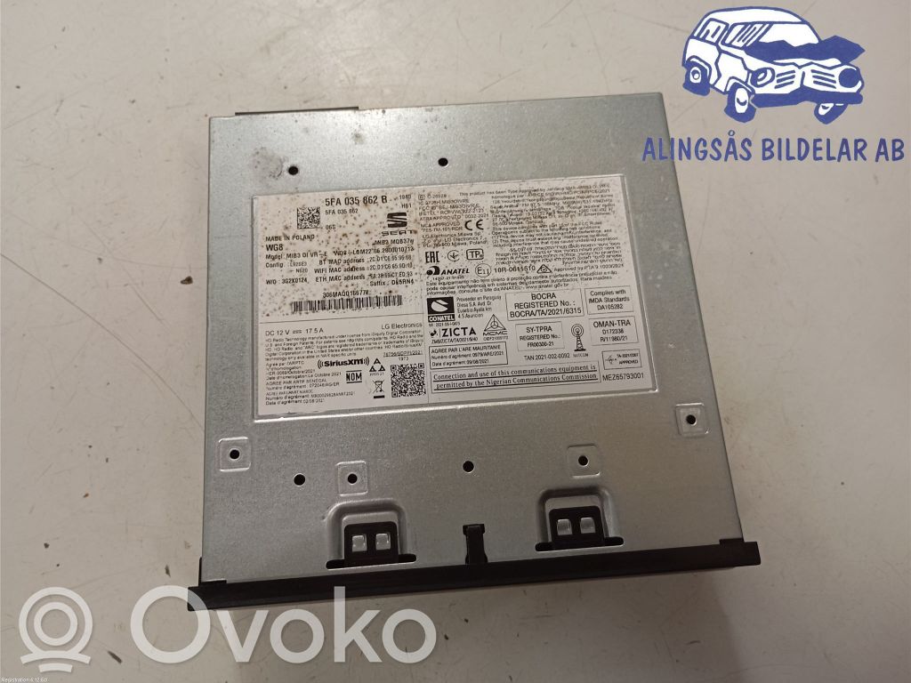 Head unit multimedia control   5FA035862R
