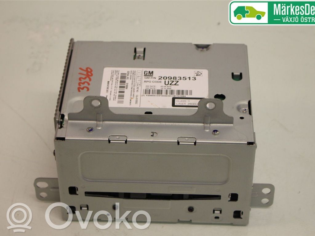 Opel Astra J Radio/CD/DVD/GPS head unit 