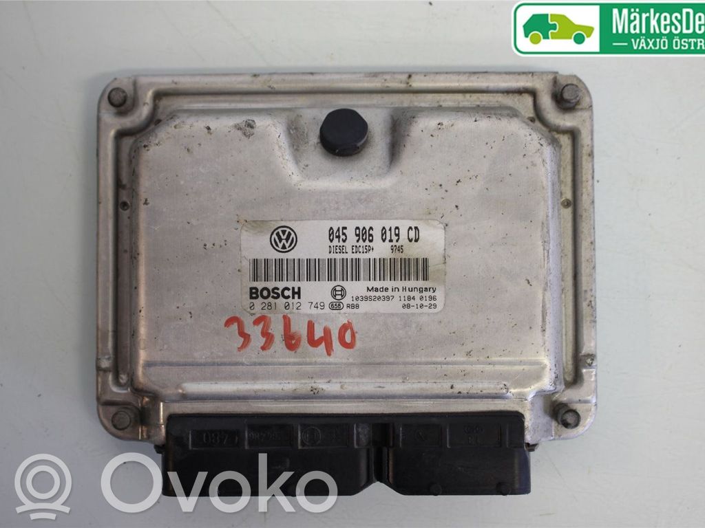 Unité de commande / module d'injection   045906019CD,0281012749,045906019CD
