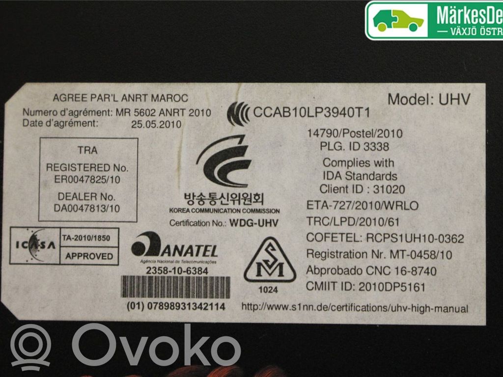 Opel Mokka Other control units/modules 