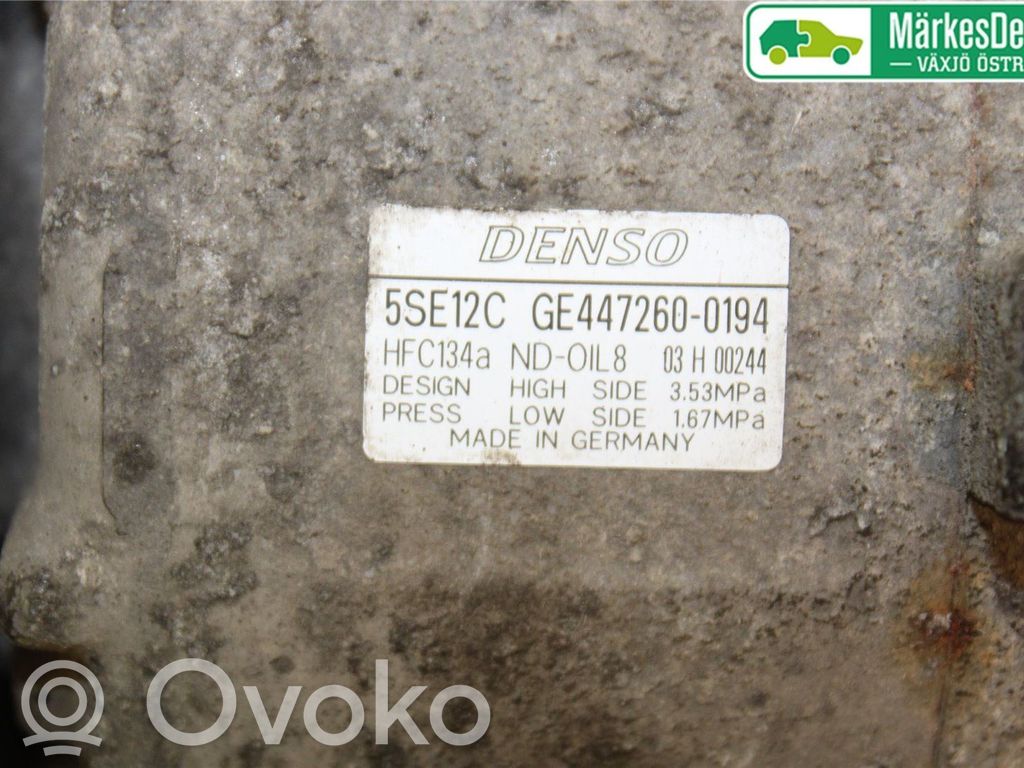 Toyota Corolla Verso E121 Air conditioning (A/C) compressor (pump) 