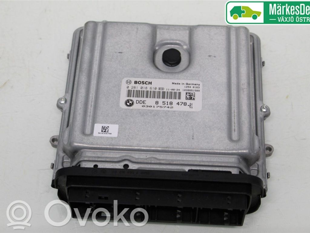 BMW 5 F10 F11 Injection control unit/module 
