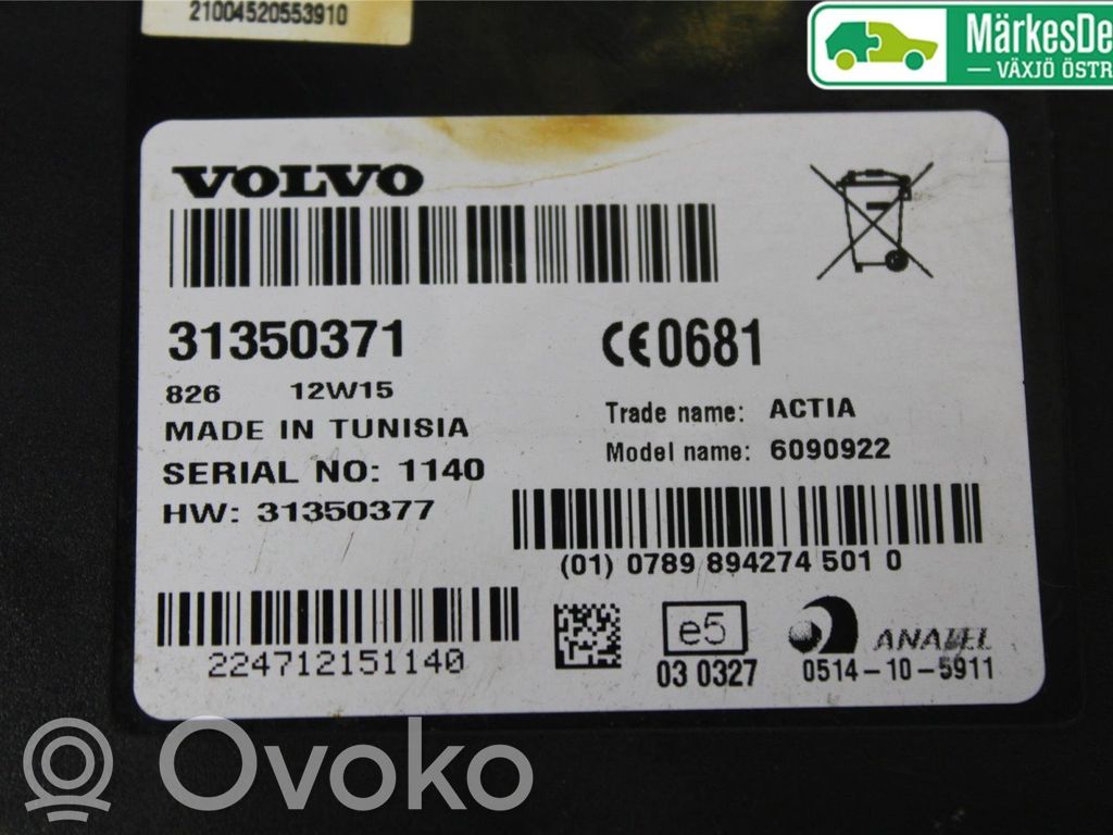 Volvo V60 Phone control unit/module 