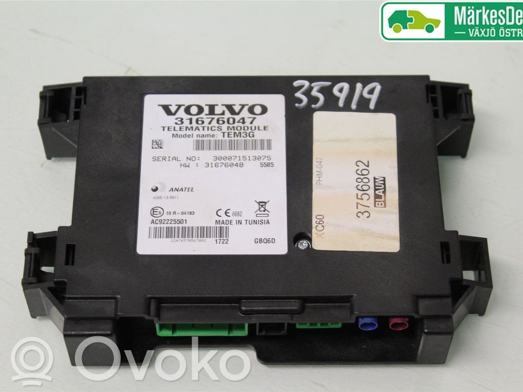 Phone control unit/module   31667304,3756862,31676047
