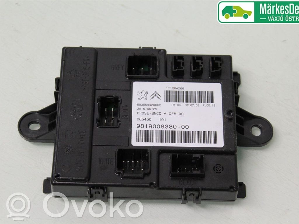 Citroen C4 Grand Picasso Tailgate/trunk control unit/module 