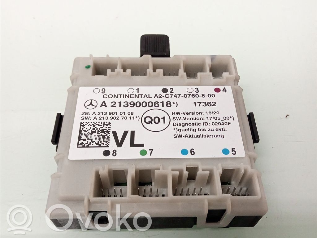 Unité de commande module de porte   A2139000618,A2139000618,A2139000618