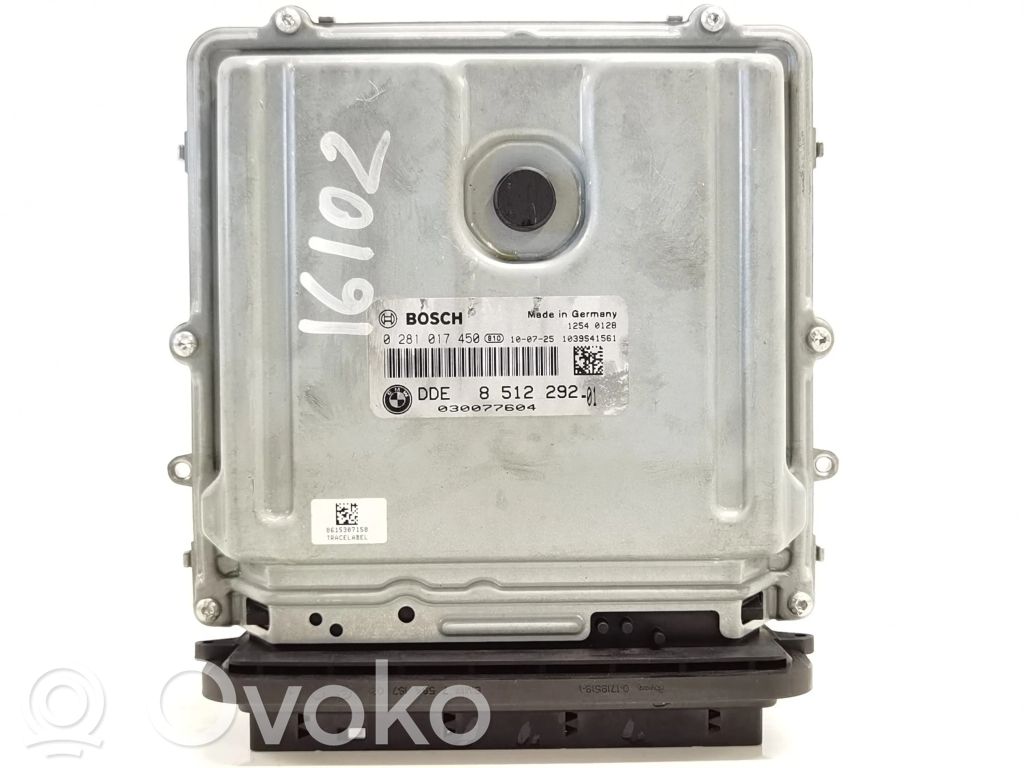 Unidad de control/módulo del motor   851229201,0281017450,DDE851229201