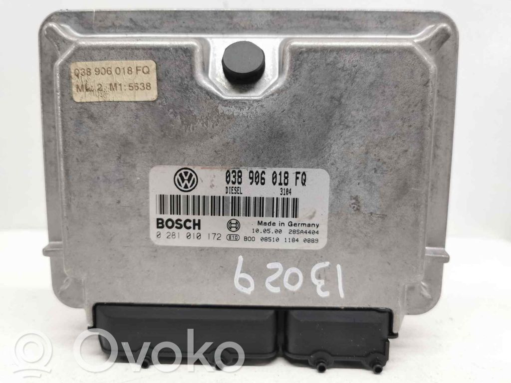 Engine control unit/module   038906018FQ,0281010172,28SA4404