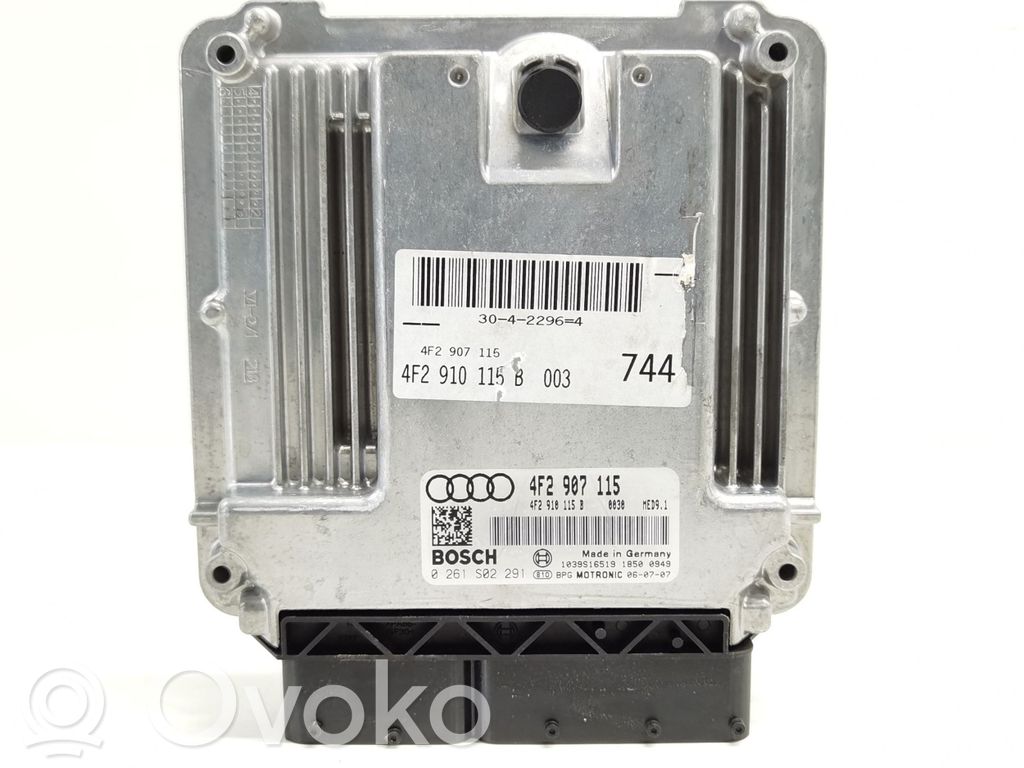 Engine control unit/module   4F2907115,4F2910115B,0261S02291