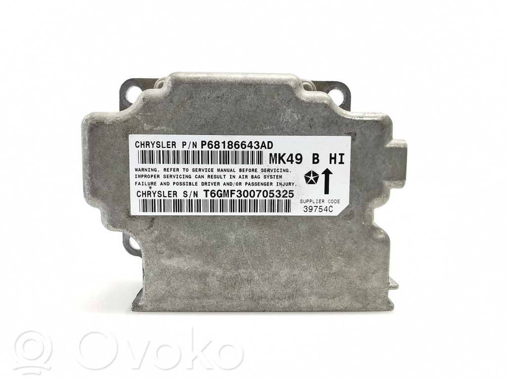 Airbag control unit/module   P68186643AD,T6GMF300705325