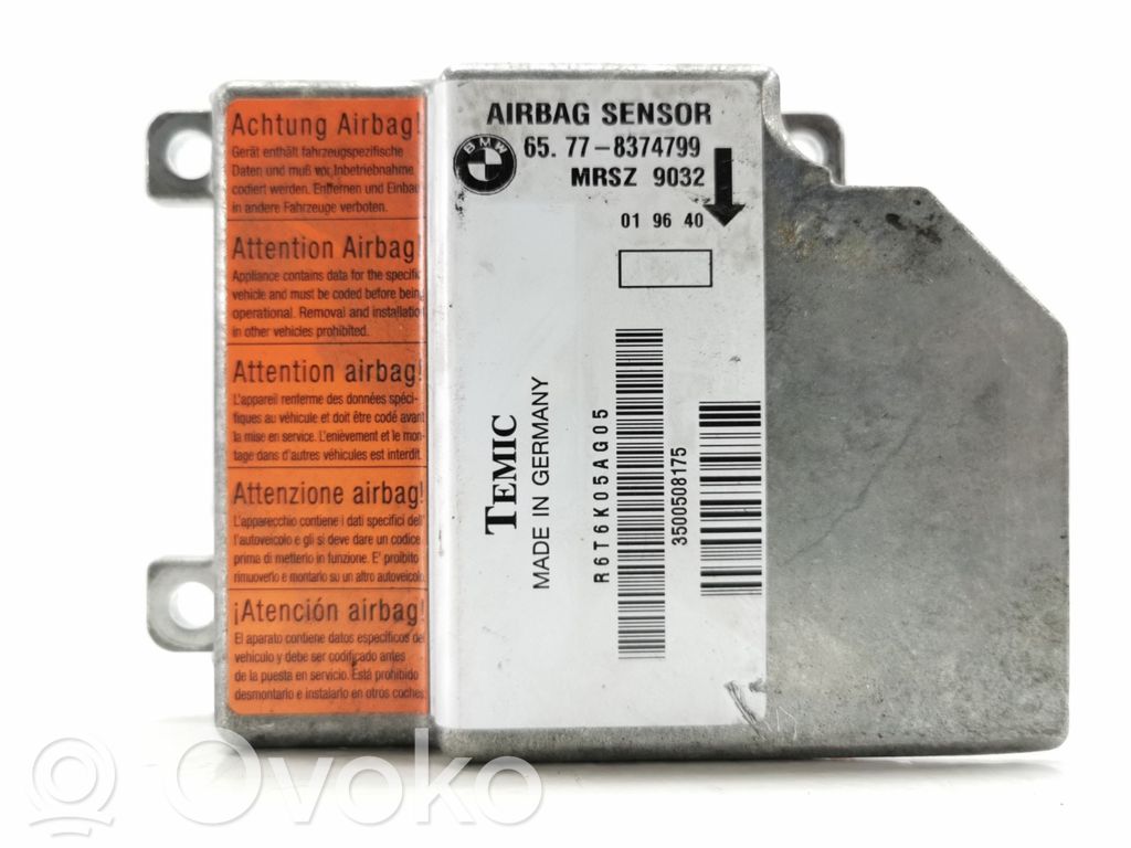 Airbag control unit/module   65778374799,8374799