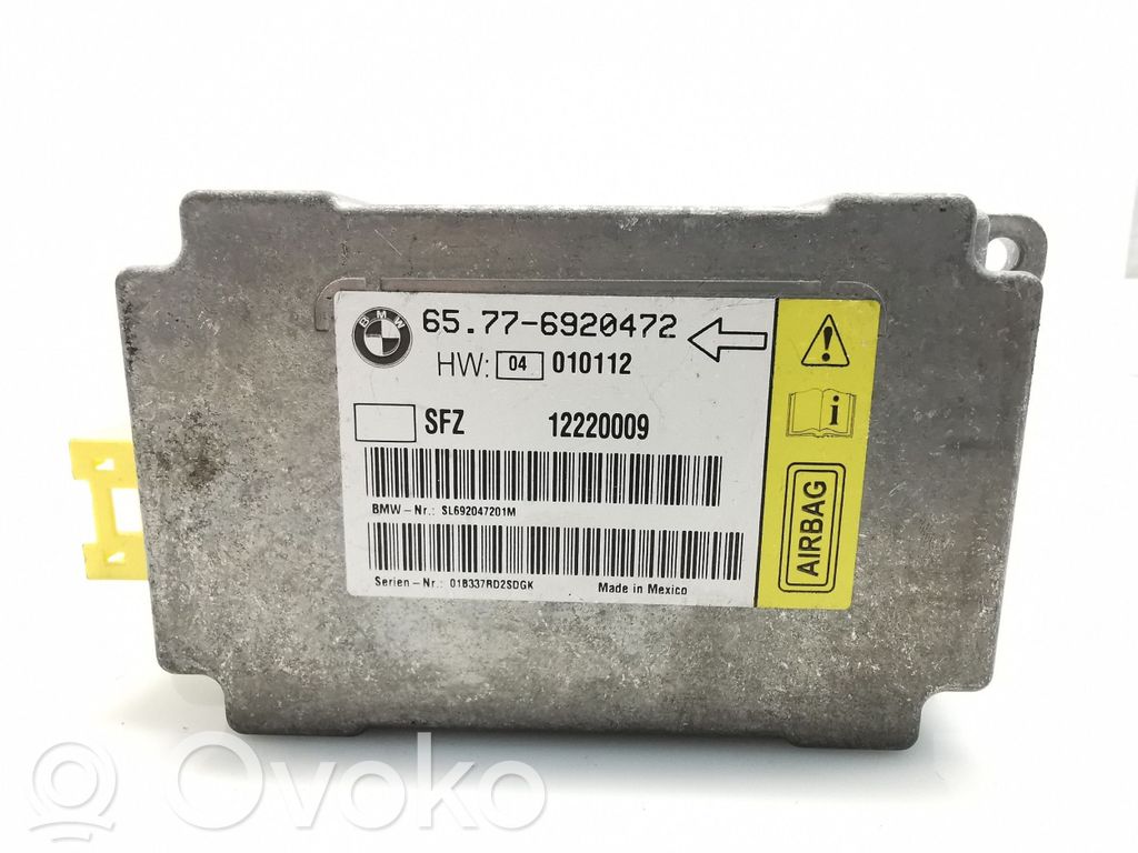Module de contrôle airbag   65776920472,12220009