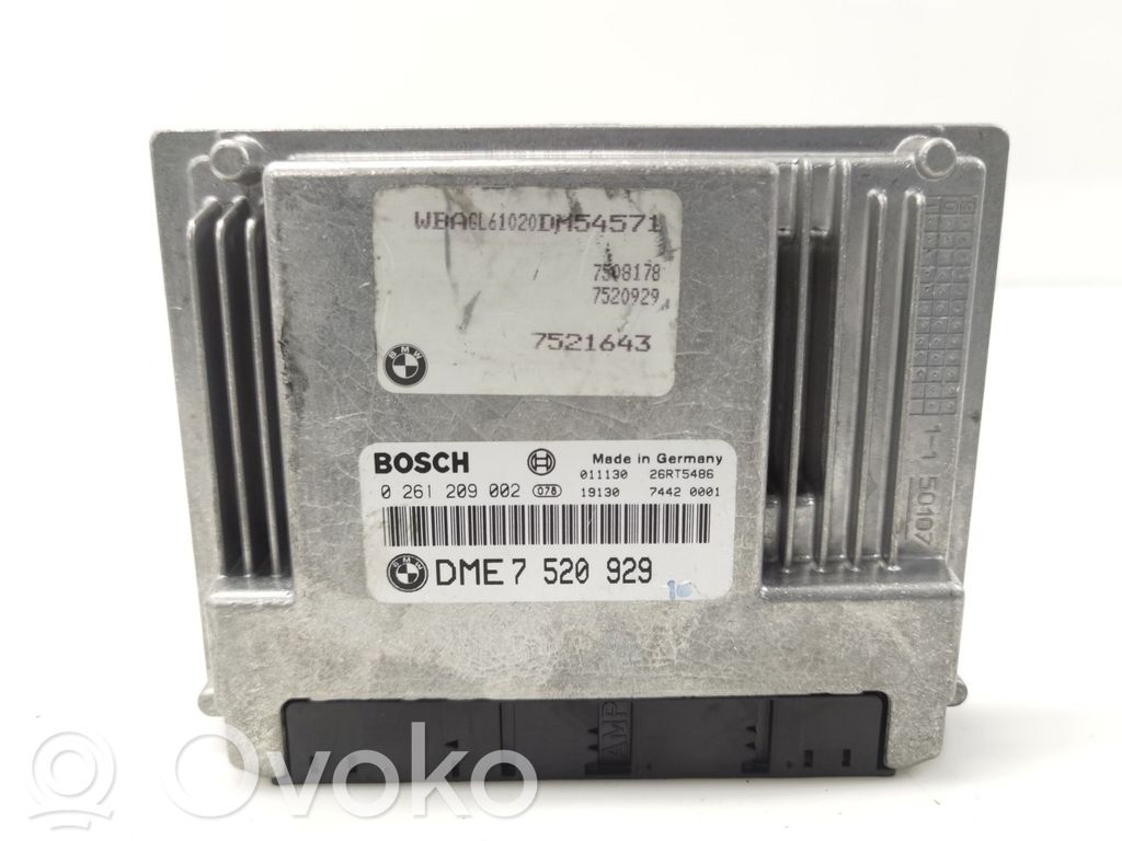 BMW 7 E65 E66 Unidad de control/módulo del motor 