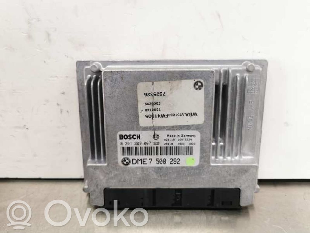 Sterownik / Moduł ECU   0261209007,DME7508292,7525326
