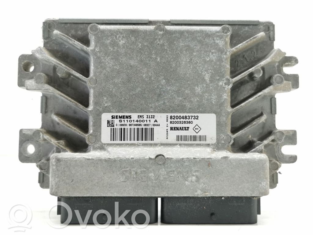 Unidad de control/módulo del motor   8200483732,8200326380,S110140011A