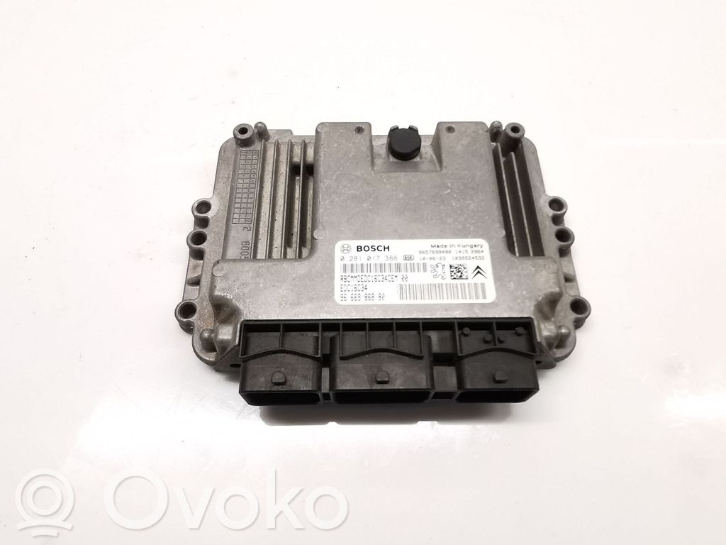 Unidad de control/módulo del motor   9666986880,EDC16C34,0281017388