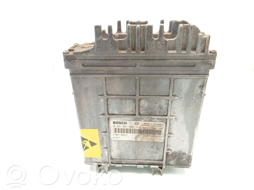 Engine control unit/module   0281001809,HOM7700105953,7700109621