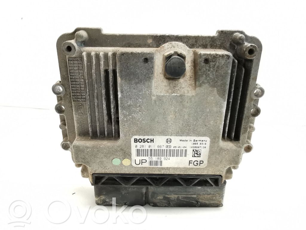Engine control unit/module   55189924,0281011667