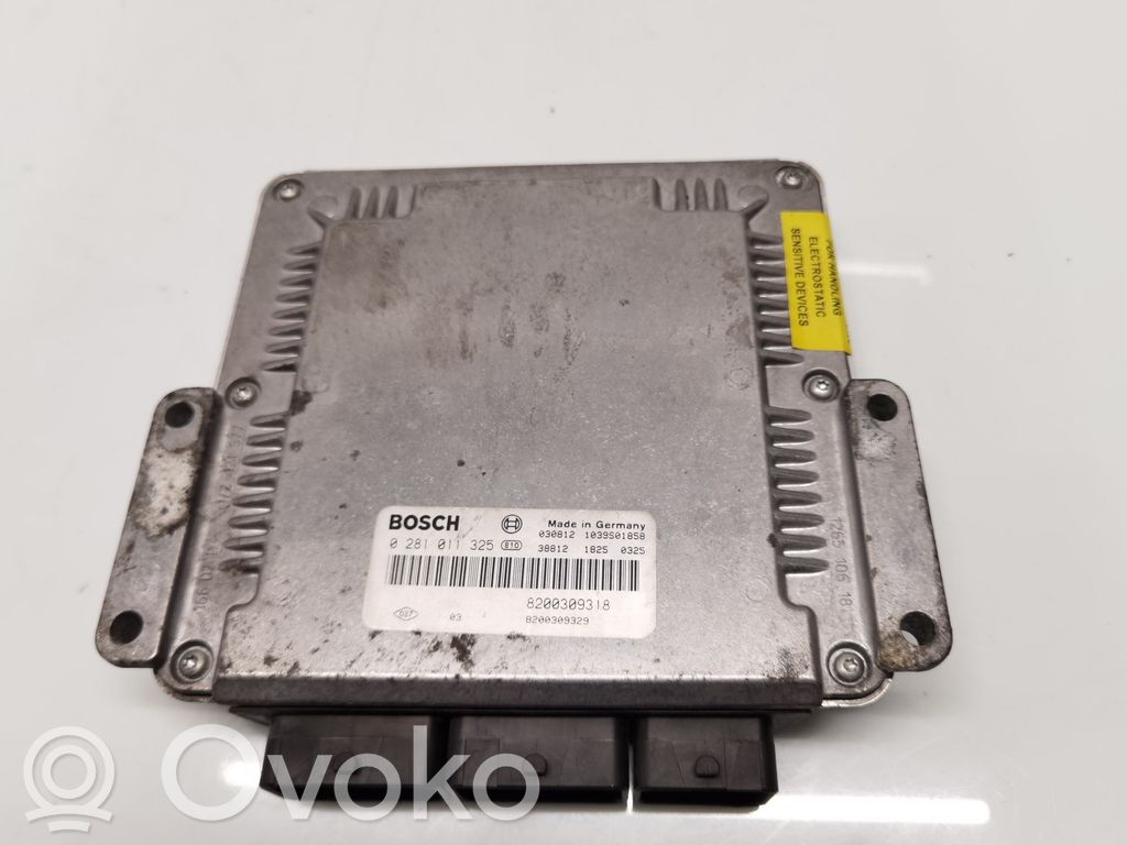 Unitate/modul de control motor   8200309318,8200309329,0281011325
