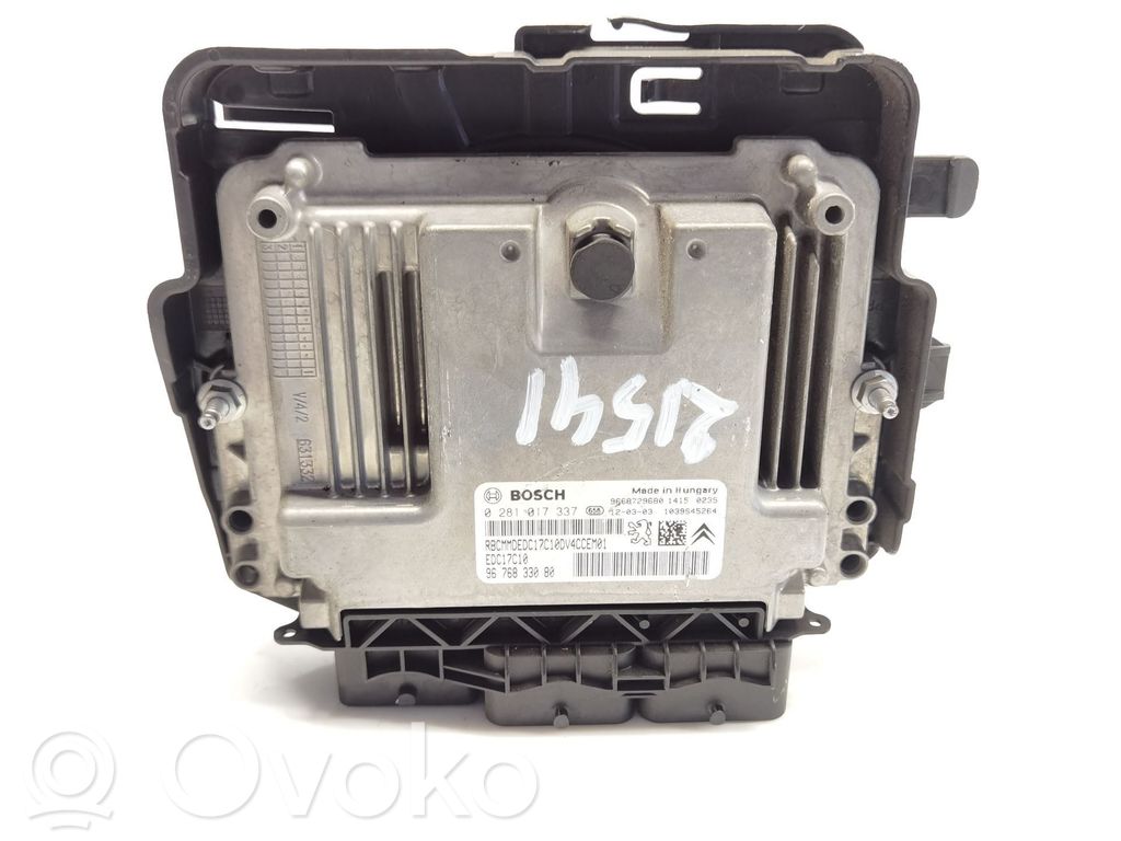 Unidad de control/módulo del motor   9676833080,0281017337