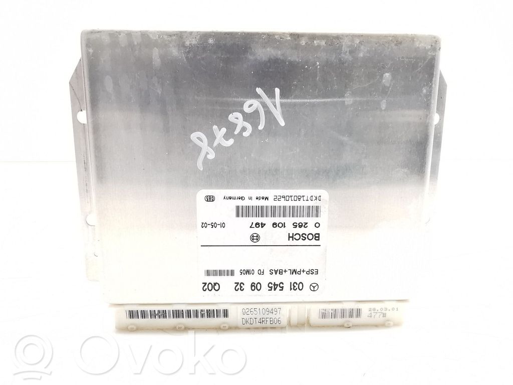 Mercedes-Benz Sprinter W901 W902 W903 W904 Sensore di imbardata accelerazione ESP