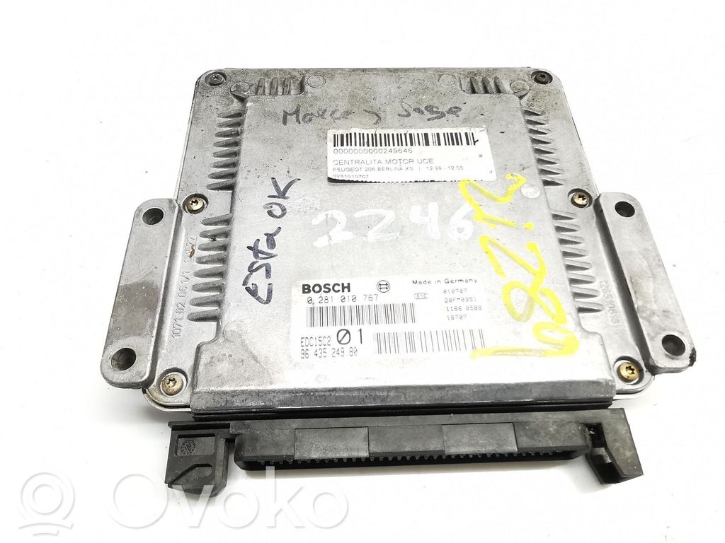 Unidad de control/módulo del motor   9643524980,0281010767