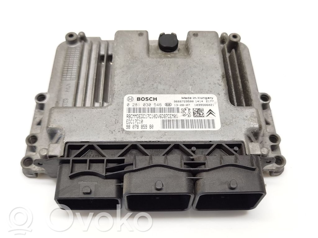 Centralina/modulo del motore   9807885980,9666729580,0281030546