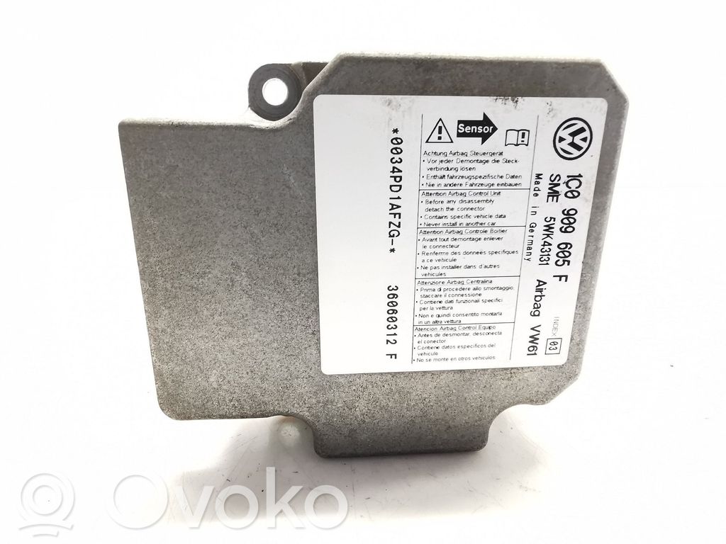 Centralina/modulo airbag   1C0909605F,5WK43131