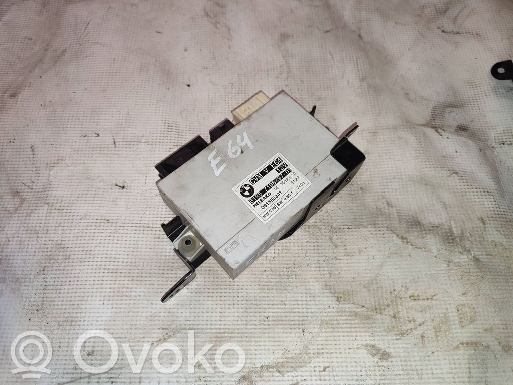 BMW 6 E63 E64 Módulo de control de la suspensión neumática (trasera) 
