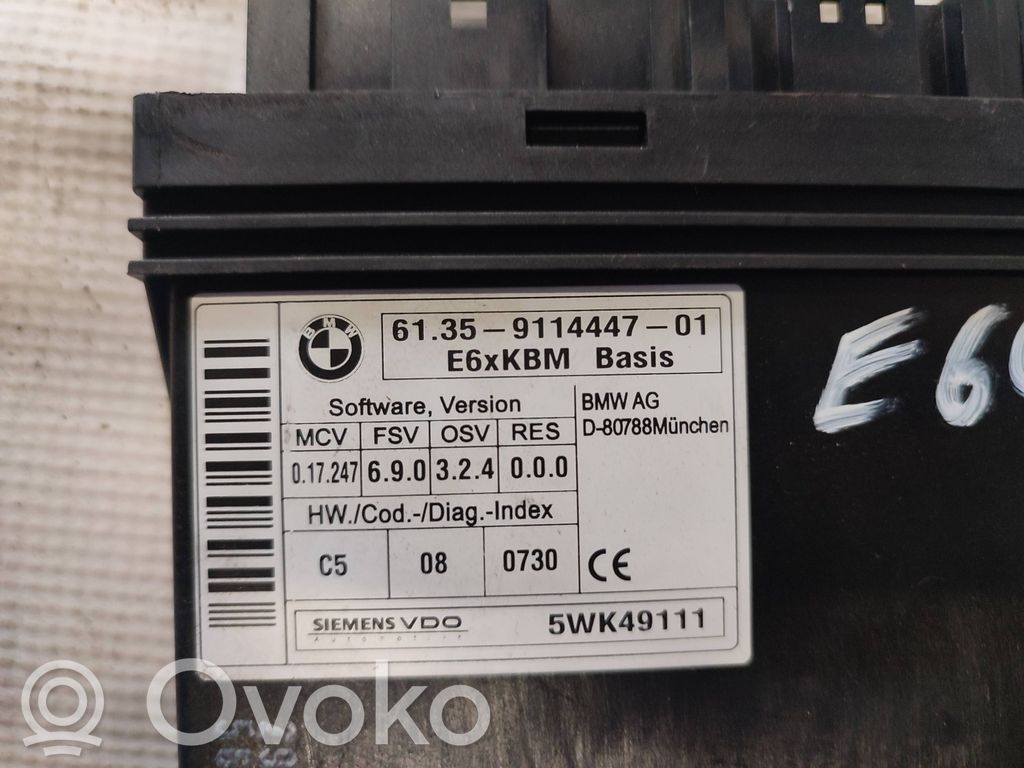BMW 7 E65 E66 Kiti valdymo blokai/ moduliai 