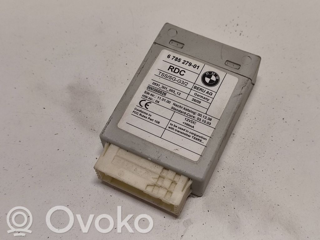BMW 6 E63 E64 Sterownik / Moduł kontroli ciśnienia w oponach 