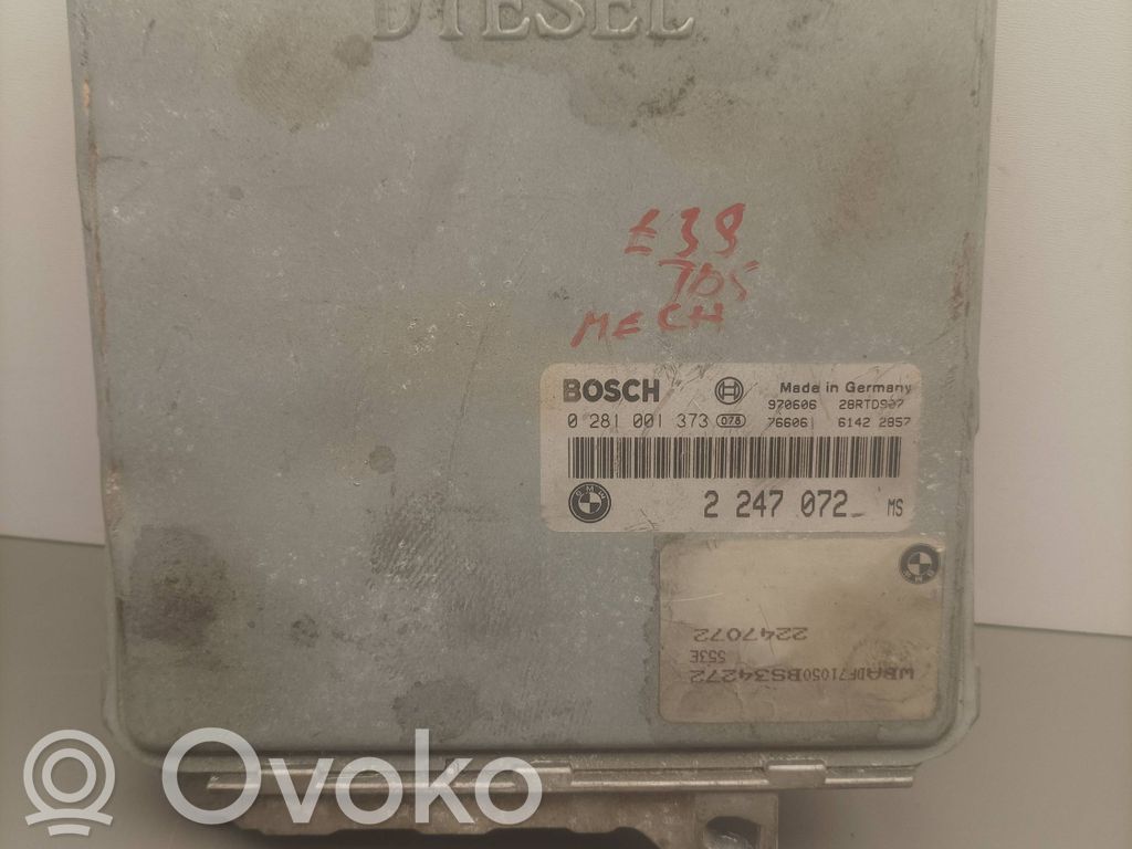 Engine control unit/module   0281001373,28RTD907,2247072
