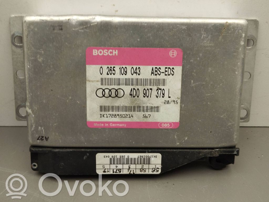 ABS control unit/module   4D0907379L,DK1728950214,0265109043