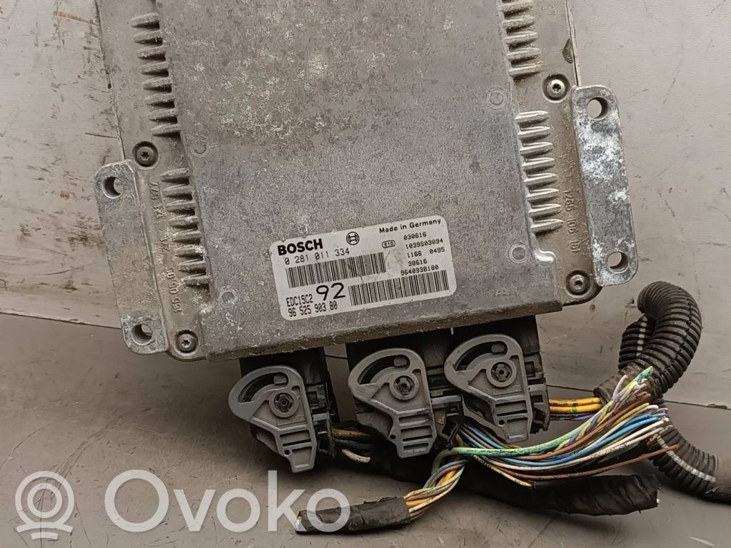 Engine control unit/module   9652590380,0281011334