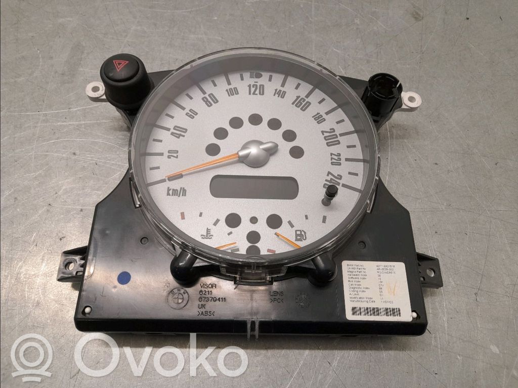 Mini One - Cooper R50 - 53 Nopeusmittari (mittaristo) 