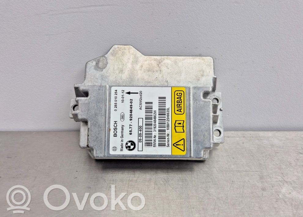 Airbag control unit/module   9204849,9204849,65779204849,0285010254,31920484902W,6577920484902,920484902,ACSM2CD20