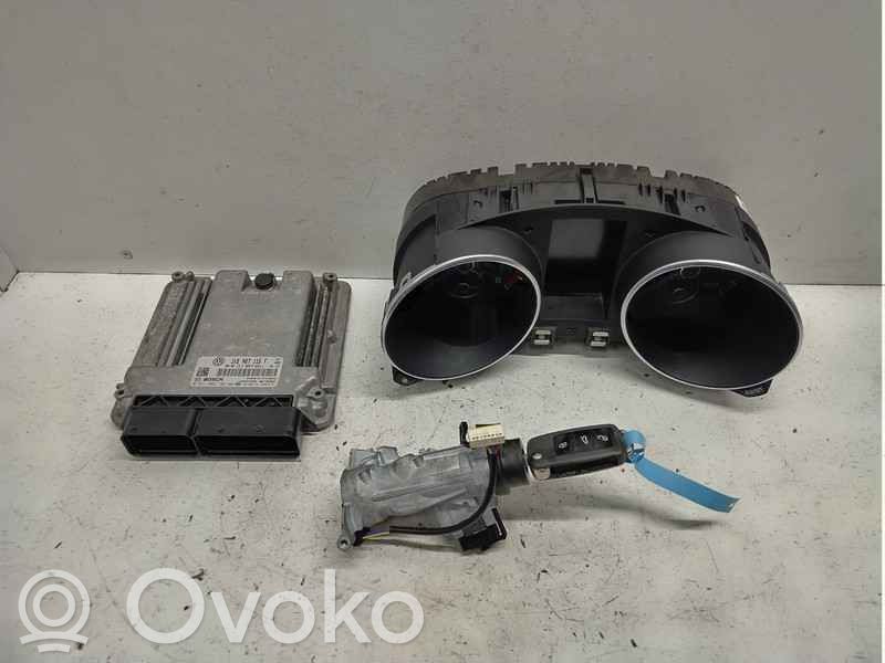 Volkswagen Golf VI Komputer / Sterownik ECU i komplet kluczy 