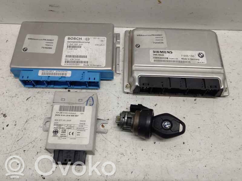 BMW 3 E46 Komputer / Sterownik ECU i komplet kluczy 