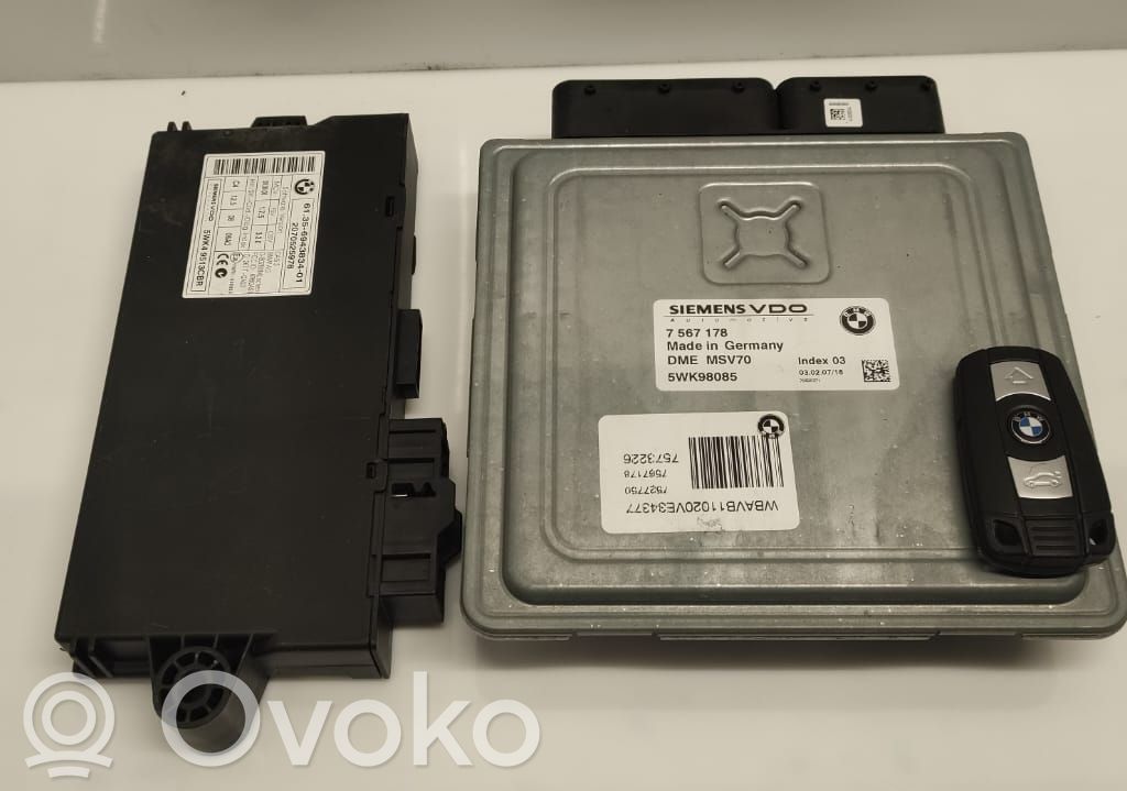 Engine ECU kit and lock set   0007166,6419077,VDMS12