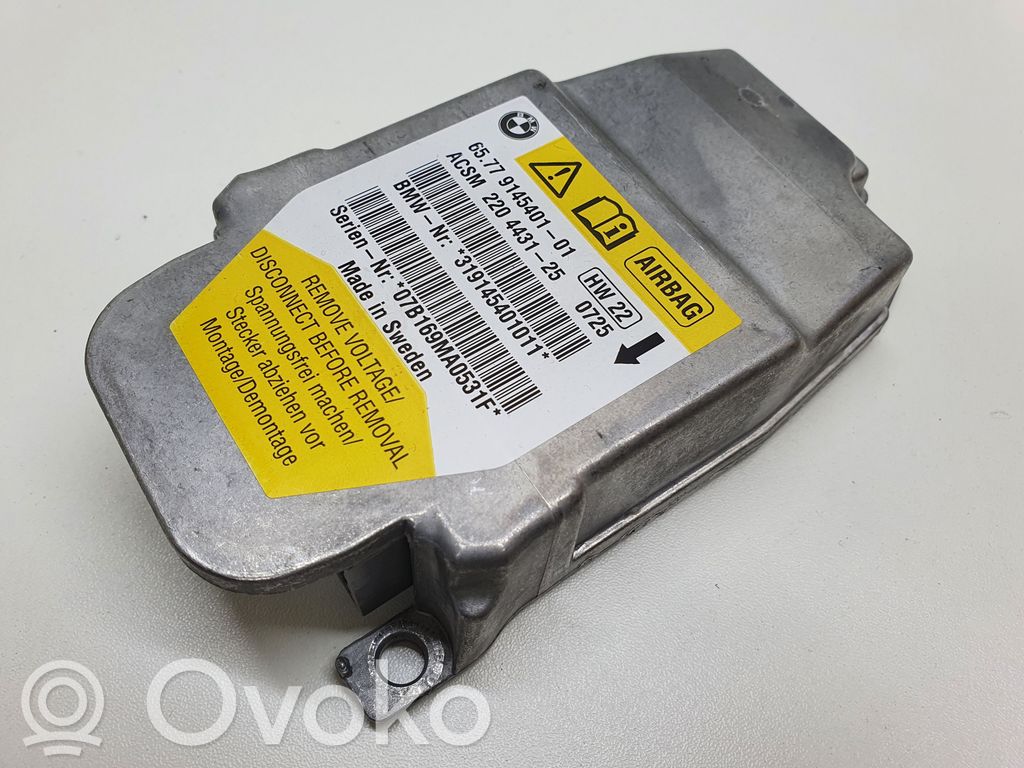 BMW 5 E60 E61 Turvatyynyn ohjainlaite/moduuli 