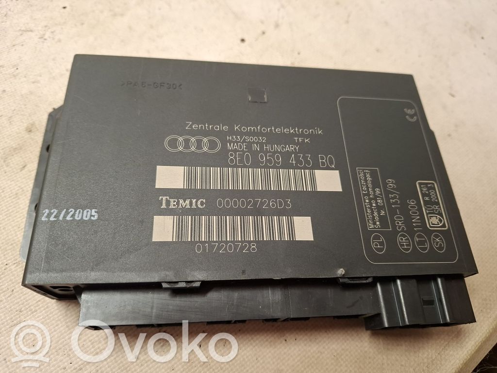 Audi A4 S4 B7 8E 8H Modul confort 