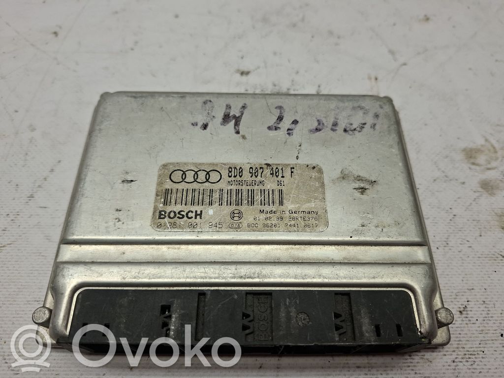 Audi A4 S4 B5 8D Unidad de control/módulo del motor 
