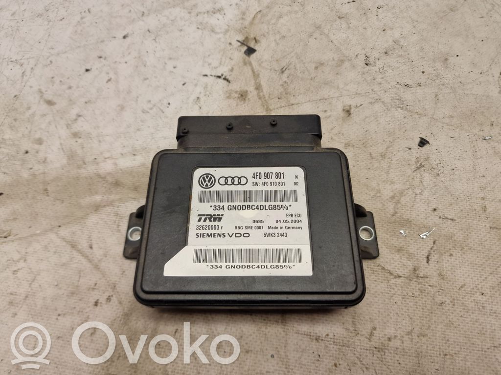 Audi A6 S6 C6 4F Modul de control frână de mână 