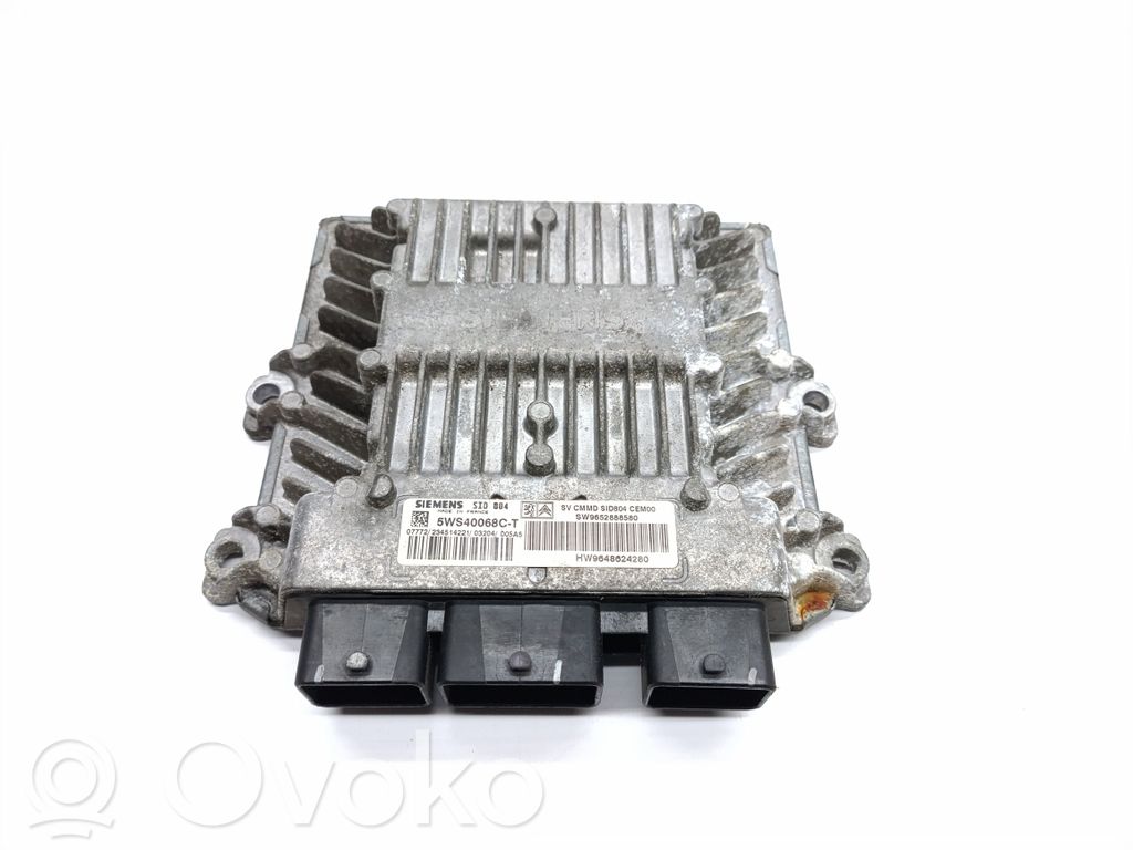 Moottorin ohjainlaite/moduuli   9652888580,5WS40067CT,9648624280