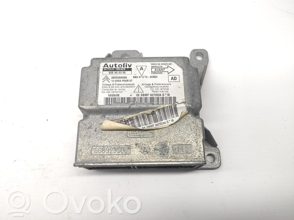 Unidad de control/módulo del Airbag   9665266080
