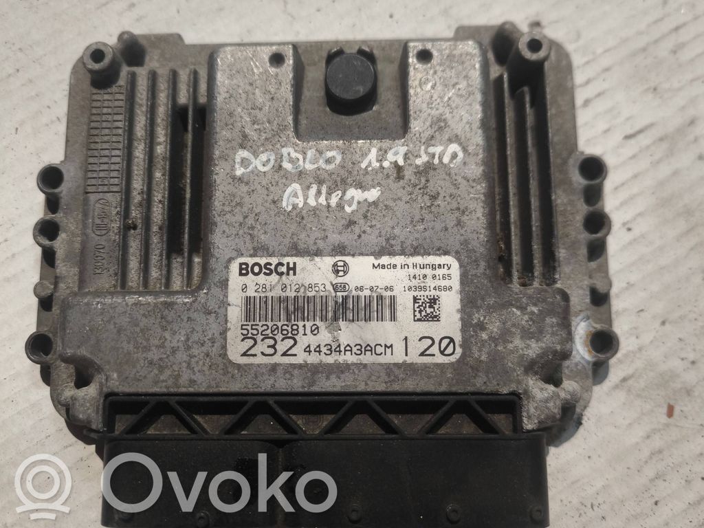 Fiat Doblo Engine control unit/module 