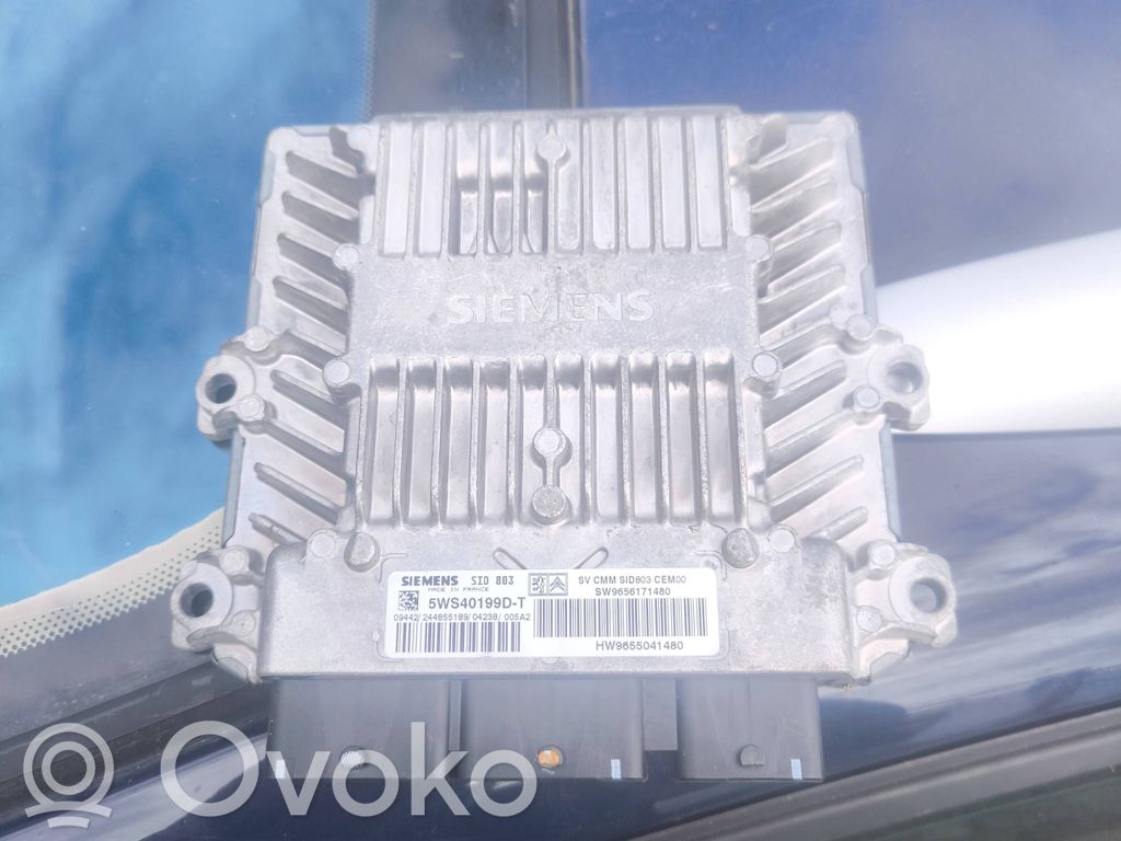 Engine control unit/module   9656171480,5WS40199DT,9655041480