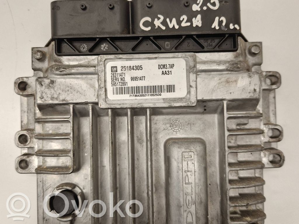 Chevrolet Cruze Engine control unit/module 