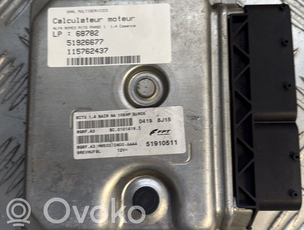 Alfa Romeo Mito Engine control unit/module 